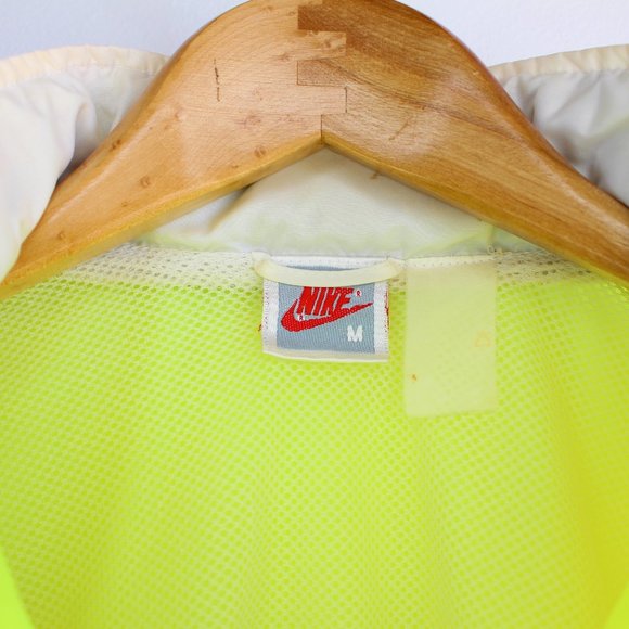 Vintage 80's Nike Yellow Color Block Windbreaker - Picture 9 of 10